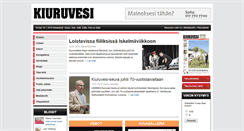 Desktop Screenshot of kiuruvesilehti.fi